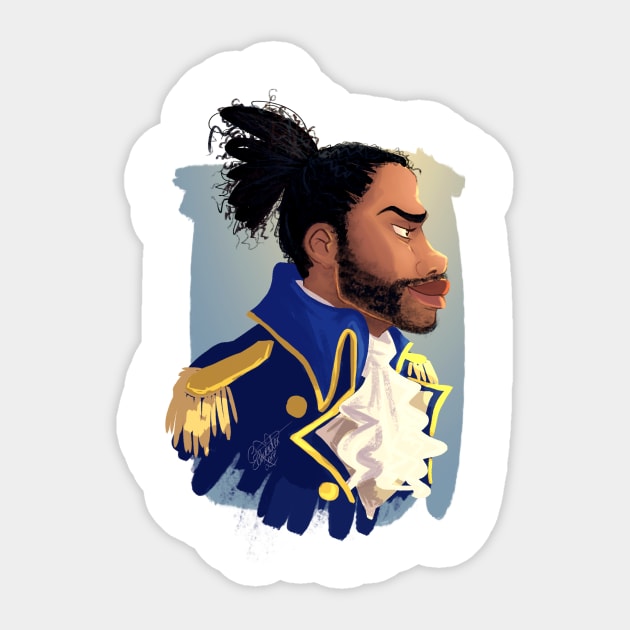 HAMILTON MUSICAL Lafayette Sticker by MeikeARTS